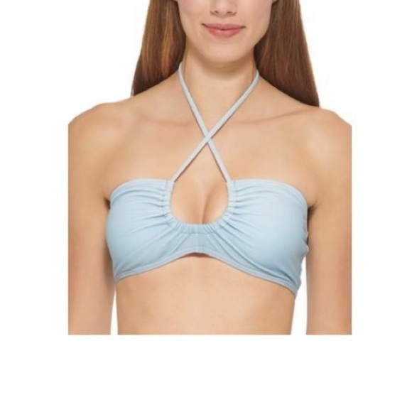 Dkny Women's Colorblocked Bandeau Bikini Animal Print Top Swimsuit Small - Picture 6 of 13